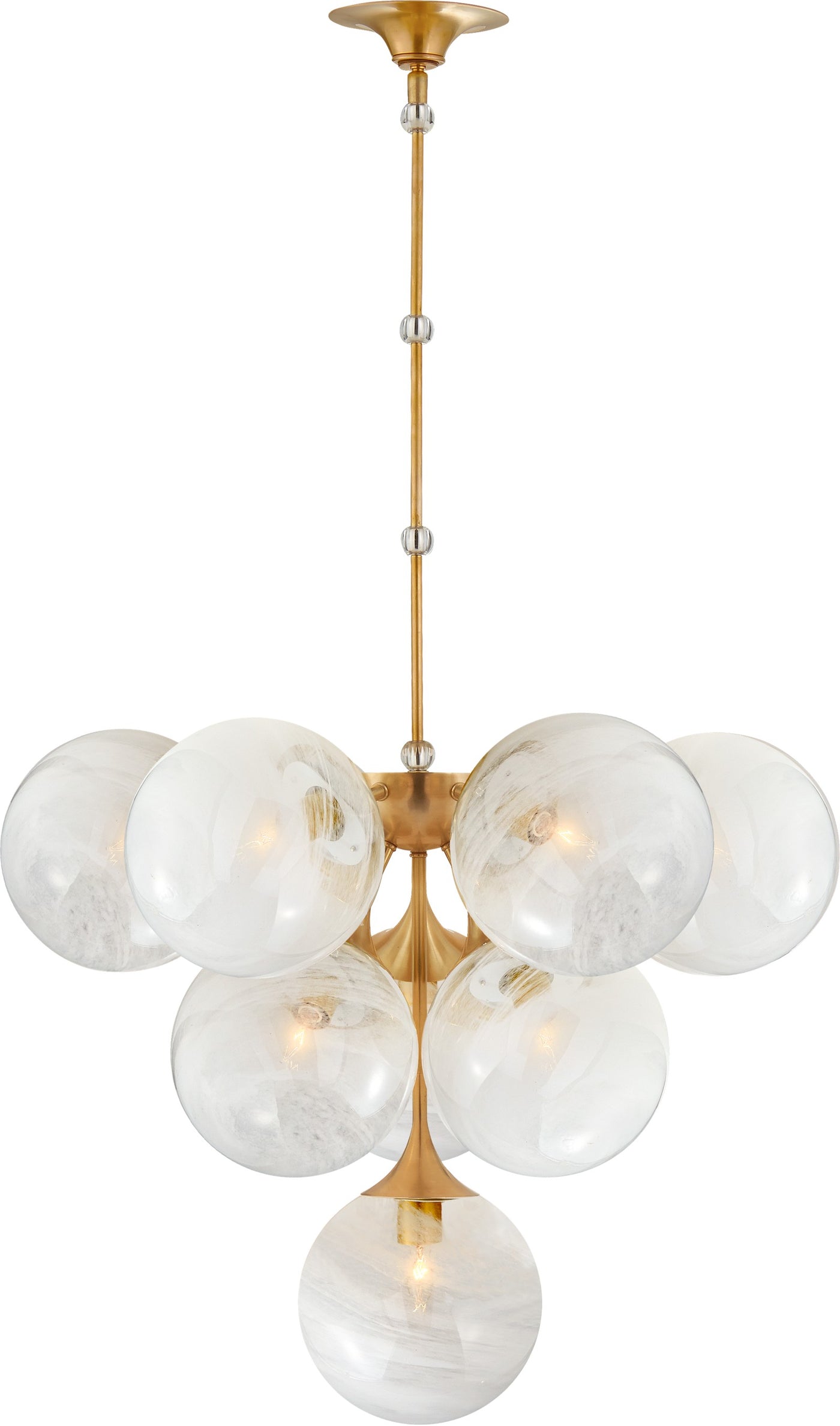Cristol Tiered Takkrona Antique-Burnished Brass