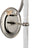 Polished Nickel and Clear Wavy Glass with Linen Shade