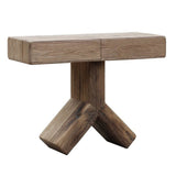 Reclaimed Oak Cross Console Table - Keiichi
