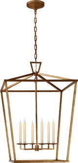 Darlana Extra Large Lantern — Chapman & Myers for Visual Comfort & Co. — Gilded Iron