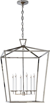 Darlana Extra Large Lantern — Chapman & Myers for Visual Comfort & Co. — Polished Nickel