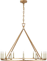 Darlana Large Single Ring Takkrona — Chapman & Myers for Visual Comfort & Co. — Gilded Iron