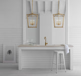Darlana Medium Lykta — Chapman & Myers for Visual Comfort & Co. — Gilded Iron detaljbild