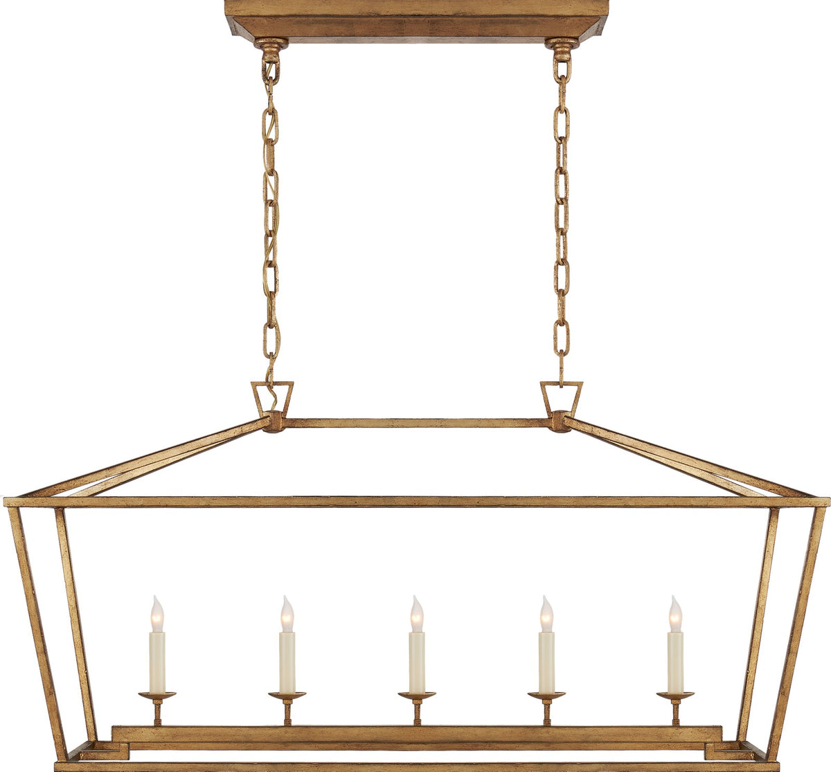 Darlana Medium Taklampa — Chapman & Myers for Visual Comfort & Co. — Gilded Iron