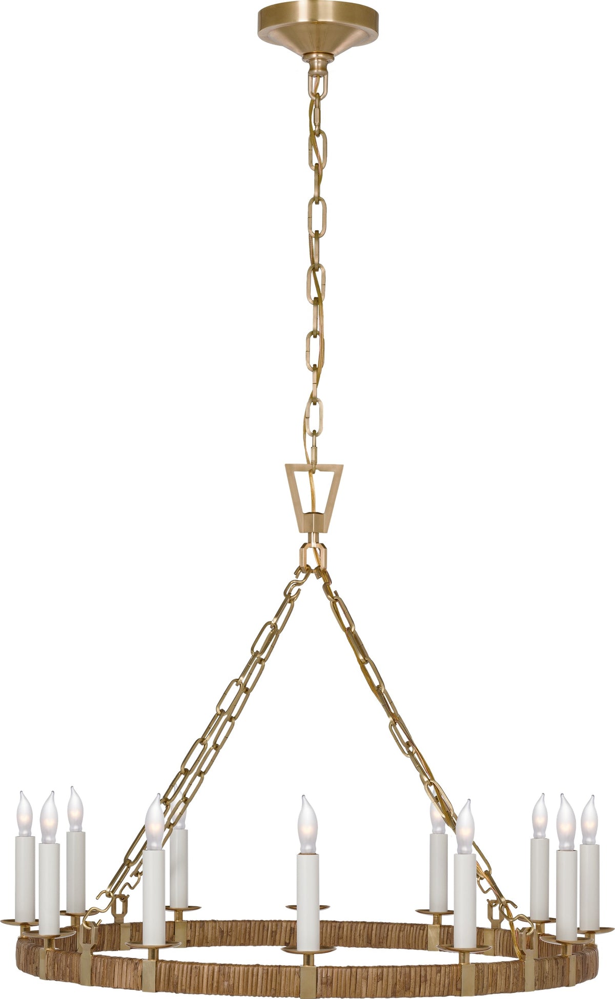 Darlana Medium Wrapped Ring Takkrona — Chapman & Myers for Visual Comfort & Co. detaljbild