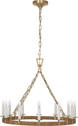 Darlana Medium Wrapped Ring Takkrona — Chapman & Myers for Visual Comfort & Co. detaljbild