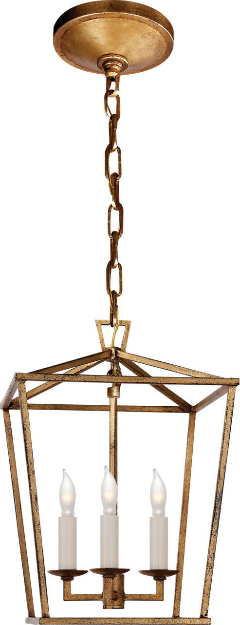 Darlana Mini Lantern — Chapman & Myers for Visual Comfort & Co. — Gilded Iron