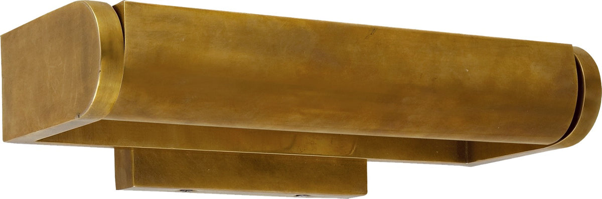 David 12" Art Light Tavelbelysning — Thomas O'Brien for Visual Comfort & Co. — Hand-Rubbed Antique Brass