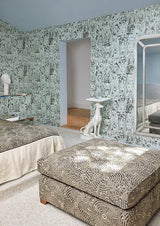 Designer Dogs room setting — Pierre Frey fabric