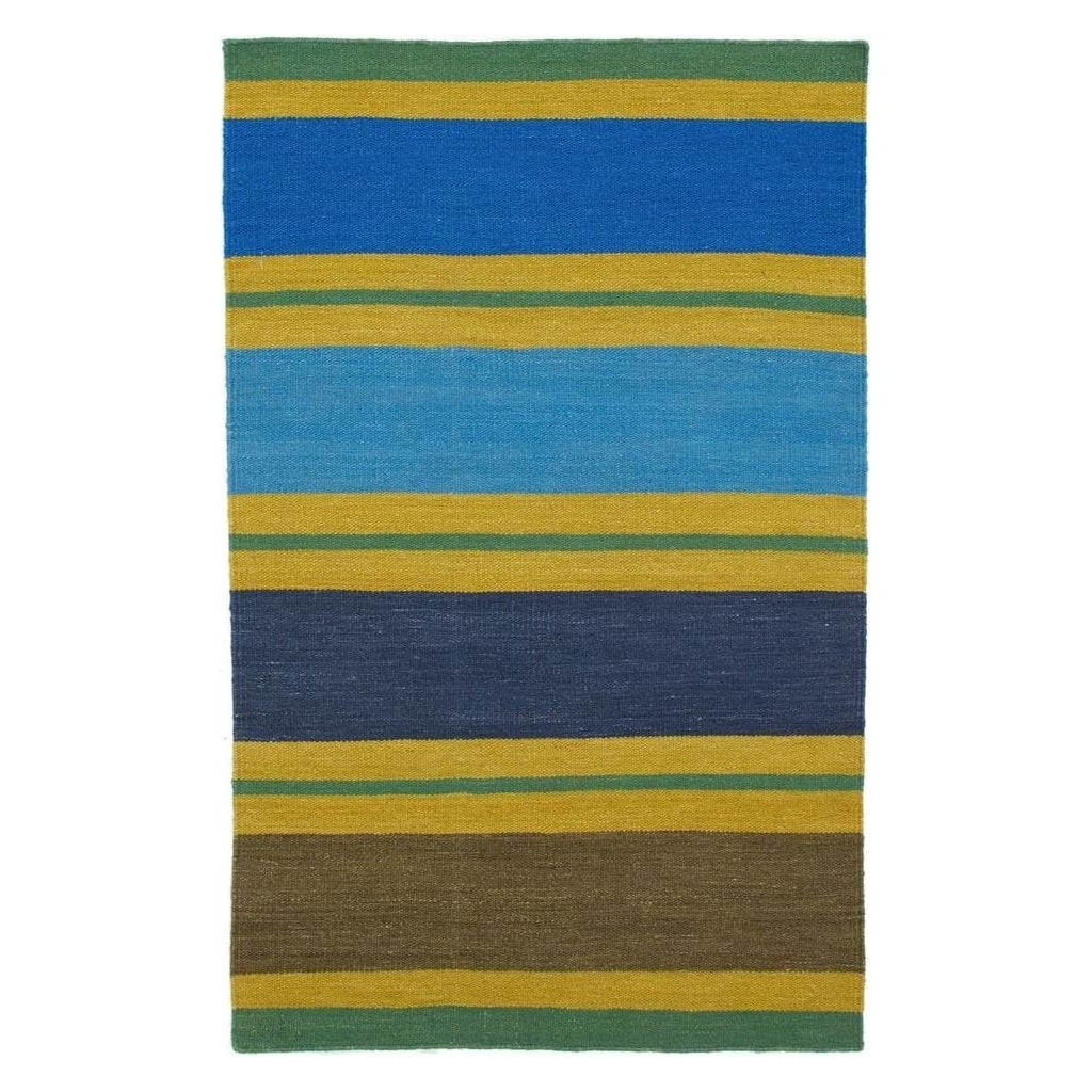 Benares Azure matta från Designers Guild, sedd ovanifrån