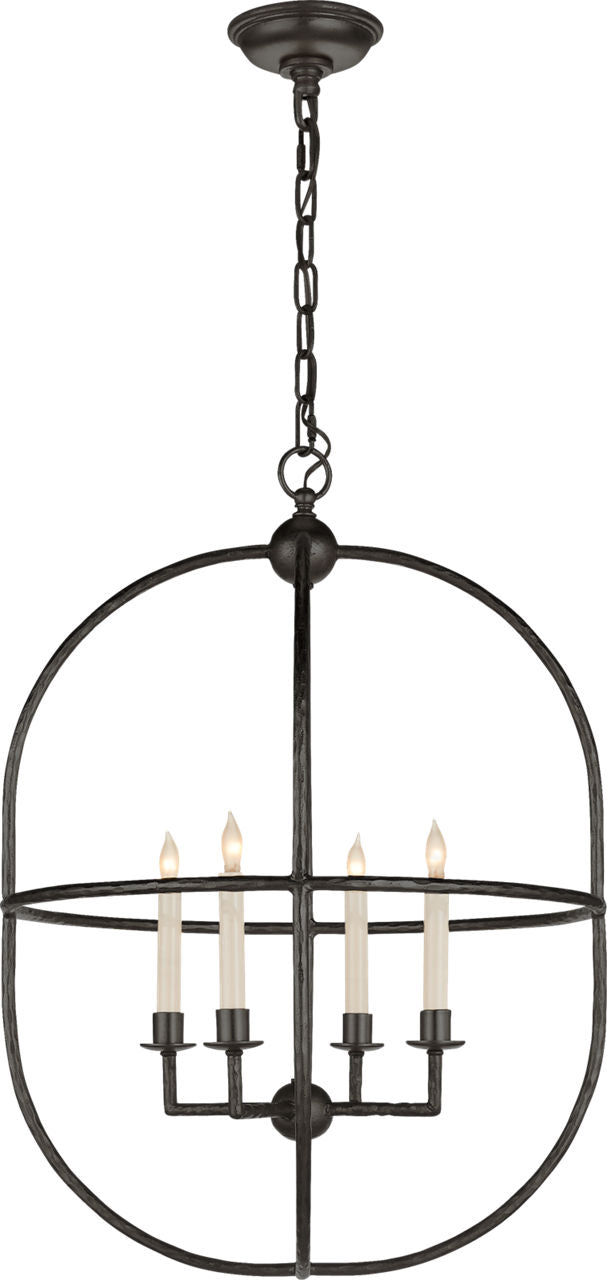Desmond Open Oval Lykta — Chapman & Myers for Visual Comfort & Co. — Aged Iron