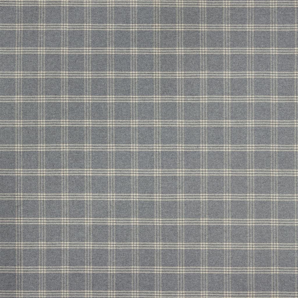 Dickens Wool Check Smoke — Ralph Lauren Home tyg
