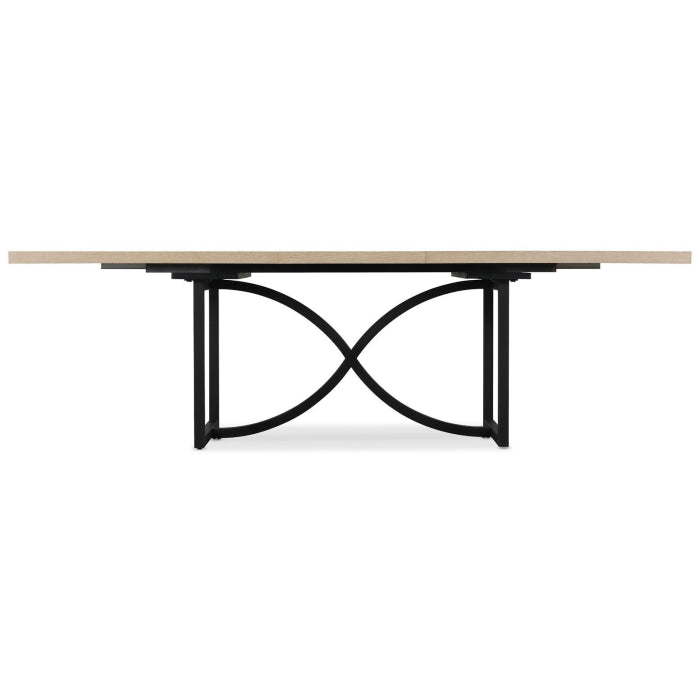 Hooker Furniture Tranquillity Rectangle Extending Dining Table with Metal Base 180-260cm - Hooker Furnishings