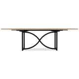 Hooker Furniture Tranquillity Rectangle Extending Dining Table with Metal Base 180-260cm - Hooker Furnishings