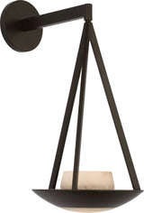 Divina 19" Floating Bowl Vägglampa detaljbild
