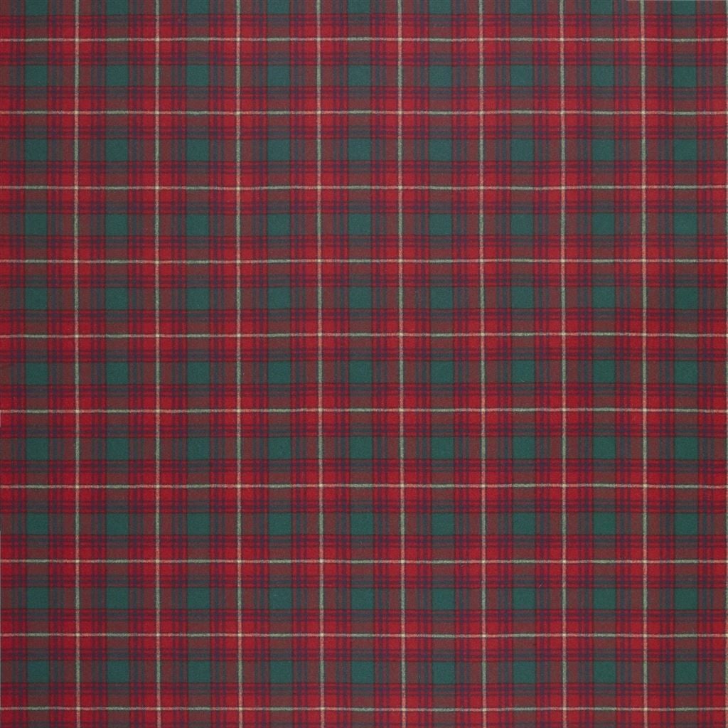 Doncaster Tartan Evening Red — Ralph Lauren Home tyg