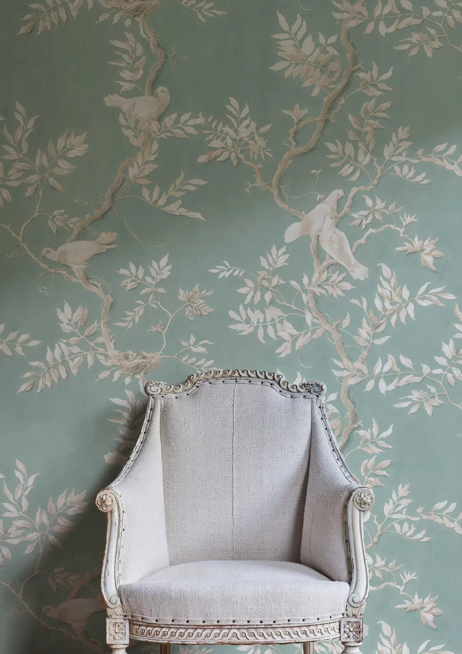 Doves Aquamarine — Lewis & Wood tapet