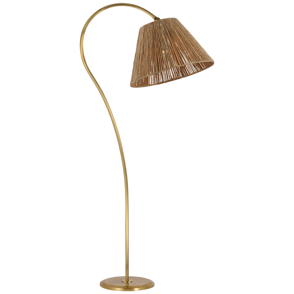 Dume Large Arched Golvlampa Antique-Burnished Brass
