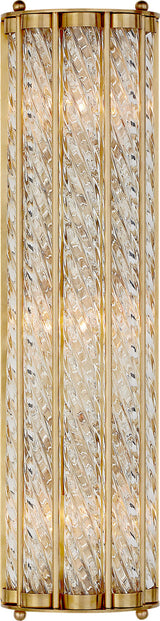 Eaton Linear Vägglampa — Visual Comfort — Hand-Rubbed Antique Brass