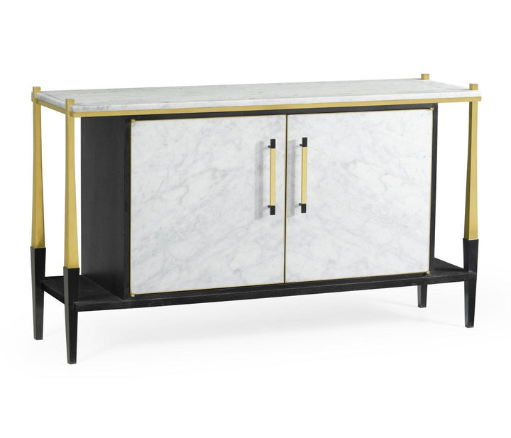 Sideboard in Marble & Ebonised Oak