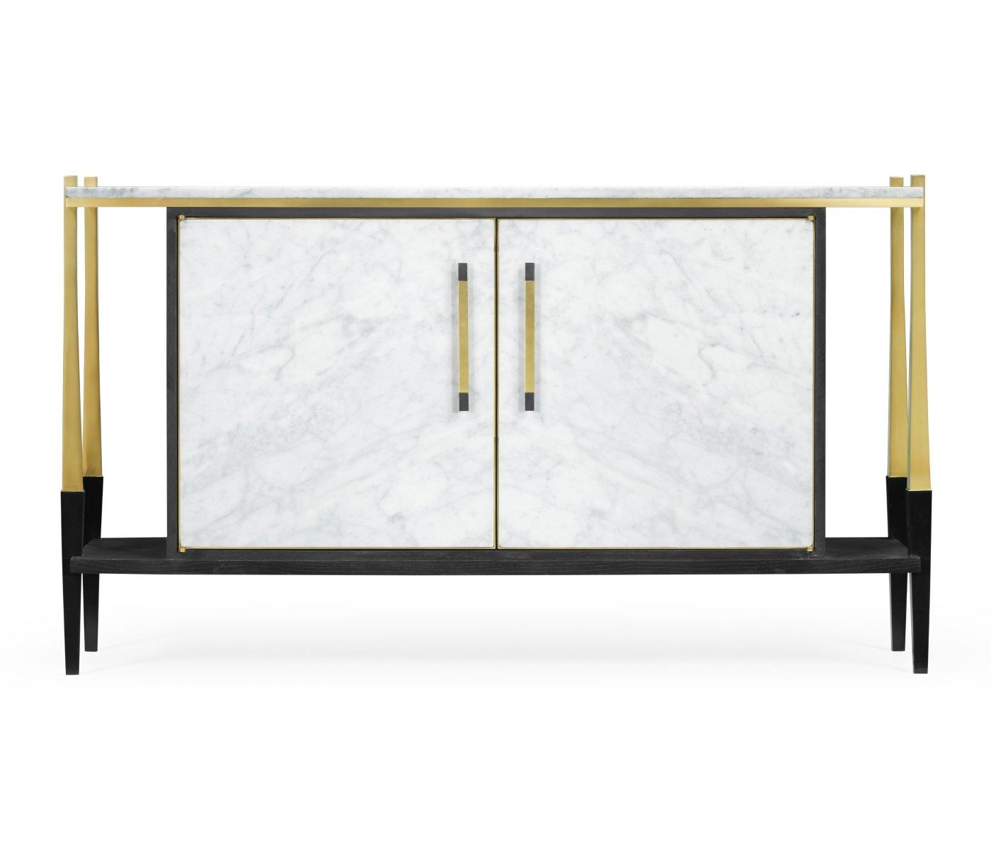 Sideboard in Marble & Ebonised Oak
