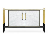 Sideboard in Marble & Ebonised Oak