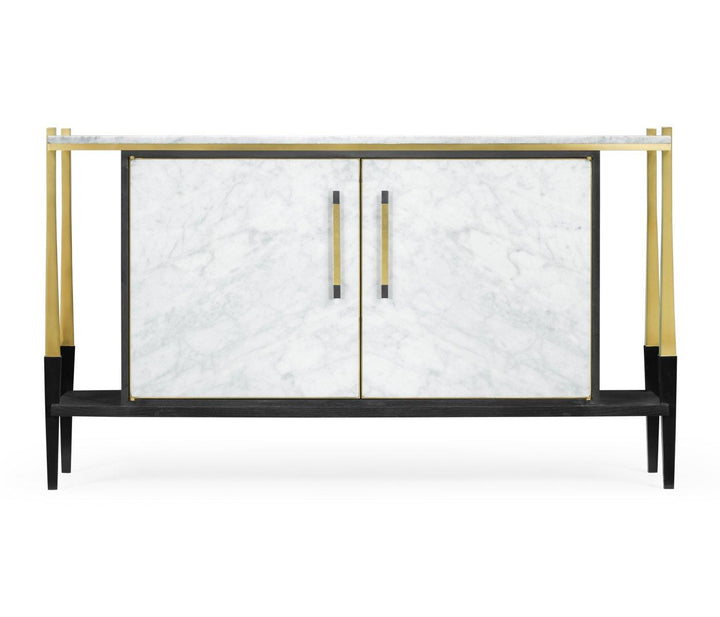 Sideboard in Marble & Ebonised Oak