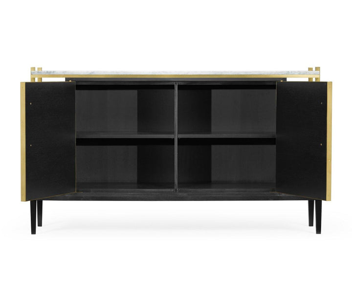 Sideboard in Marble & Ebonised Oak
