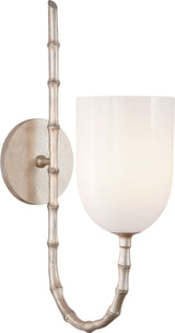 Edgemere Vägglampa Burnished Silver Leaf