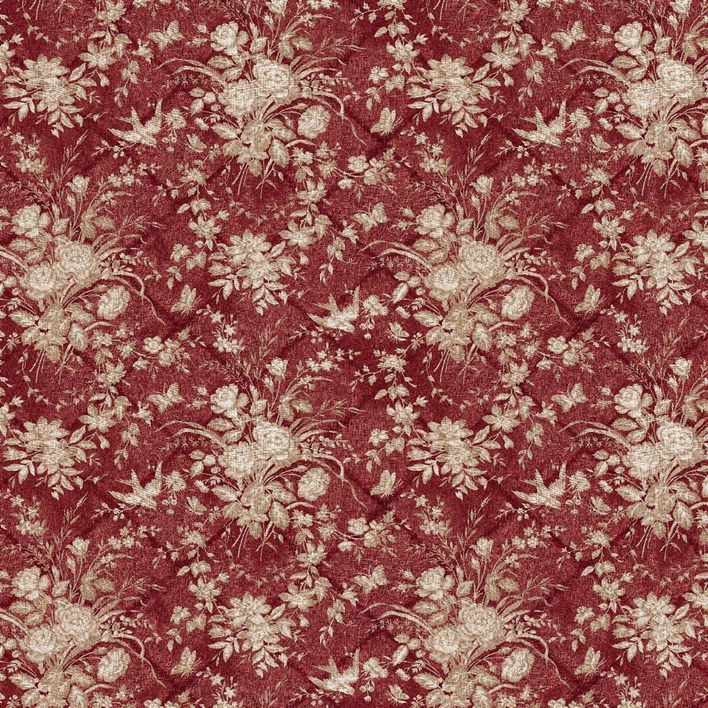 Eliza Floral Sunbaked Red — Ralph Lauren Home tyg