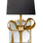 Soft Brass with Matte Black Shade