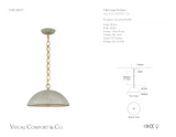 Elliot Large Takpendel — Suzanne Kasler for Visual Comfort & Co. måttskiss