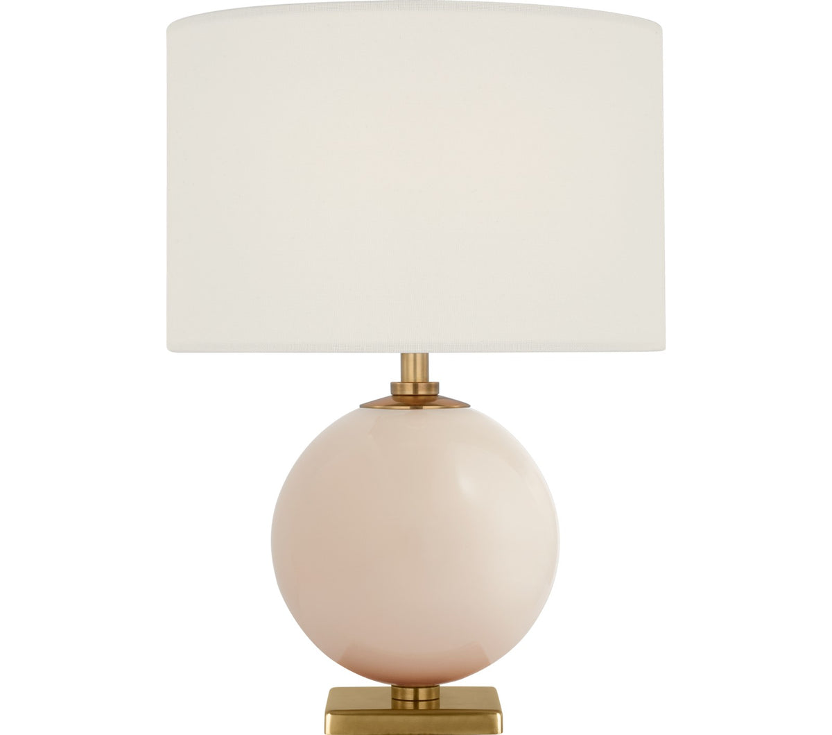 Elsie 12" Cordless Bordslampa — kate spade new york for Visual Comfort & Co. — Blush with Linen Shade