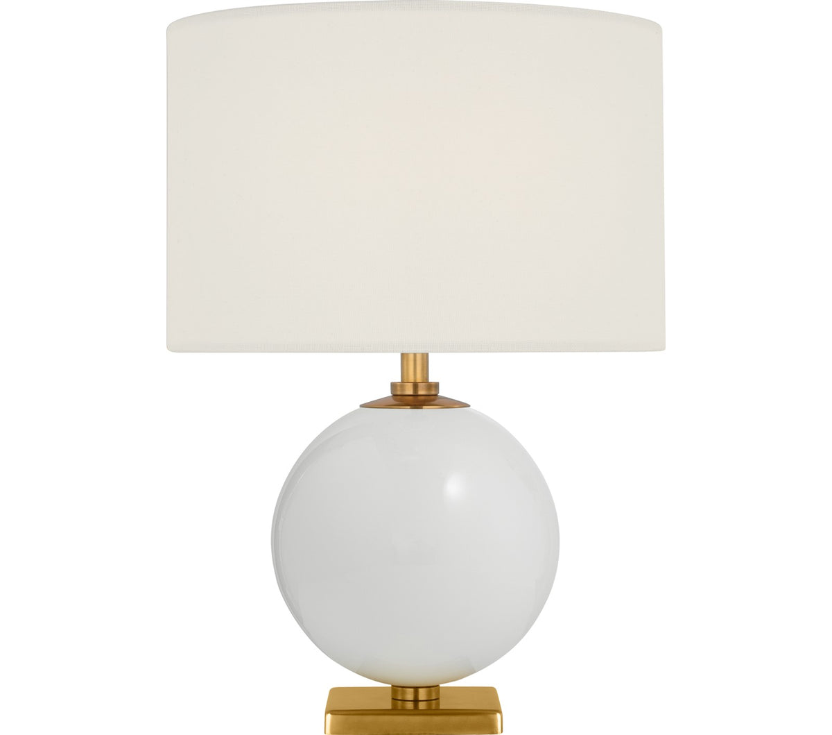 Elsie 12" Cordless Bordslampa — kate spade new york for Visual Comfort & Co. — Cream with Linen Shade