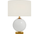 Elsie 12" Cordless Bordslampa — kate spade new york for Visual Comfort & Co. — Cream with Linen Shade