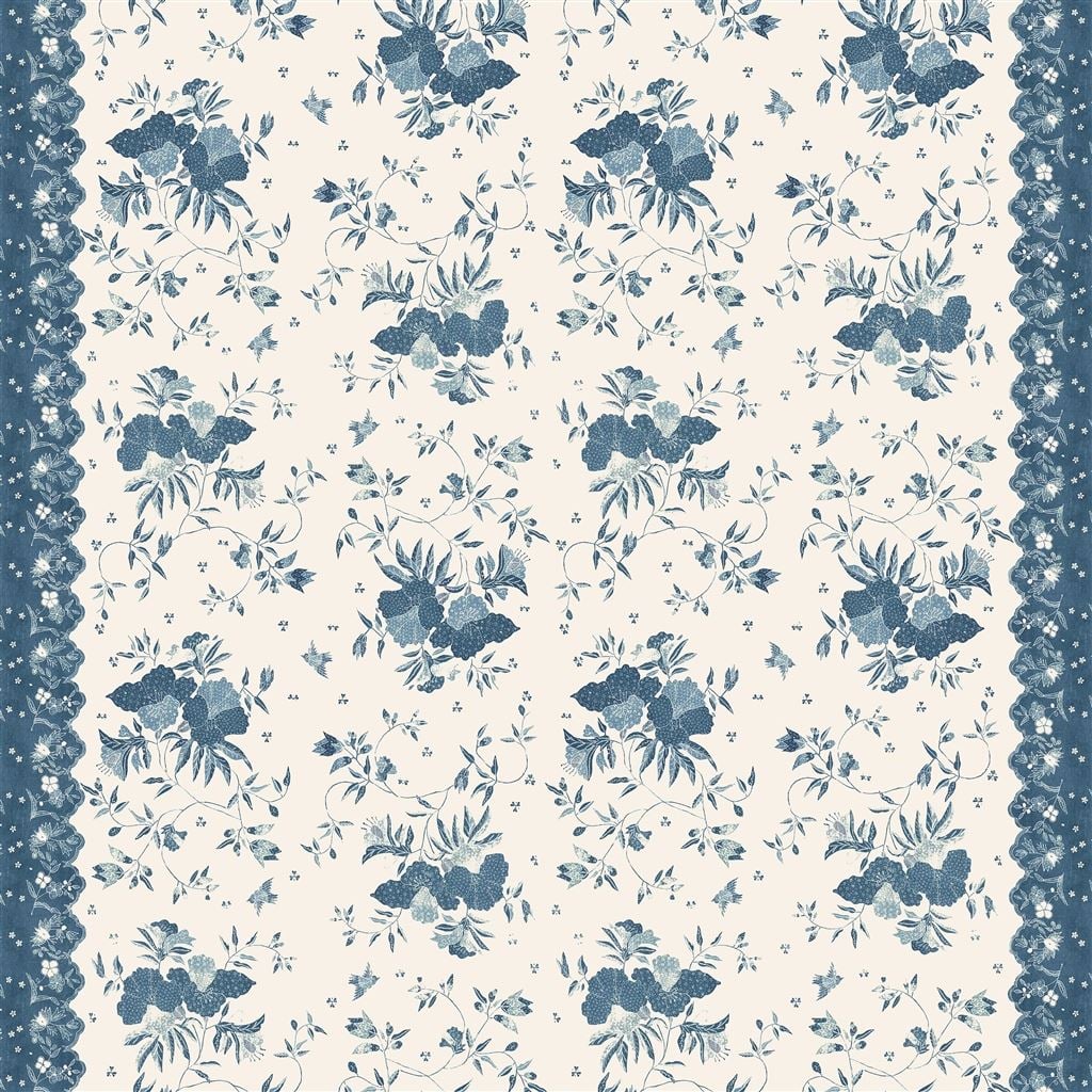 Elyria Floral Batik Blue — Ralph Lauren Home tyg