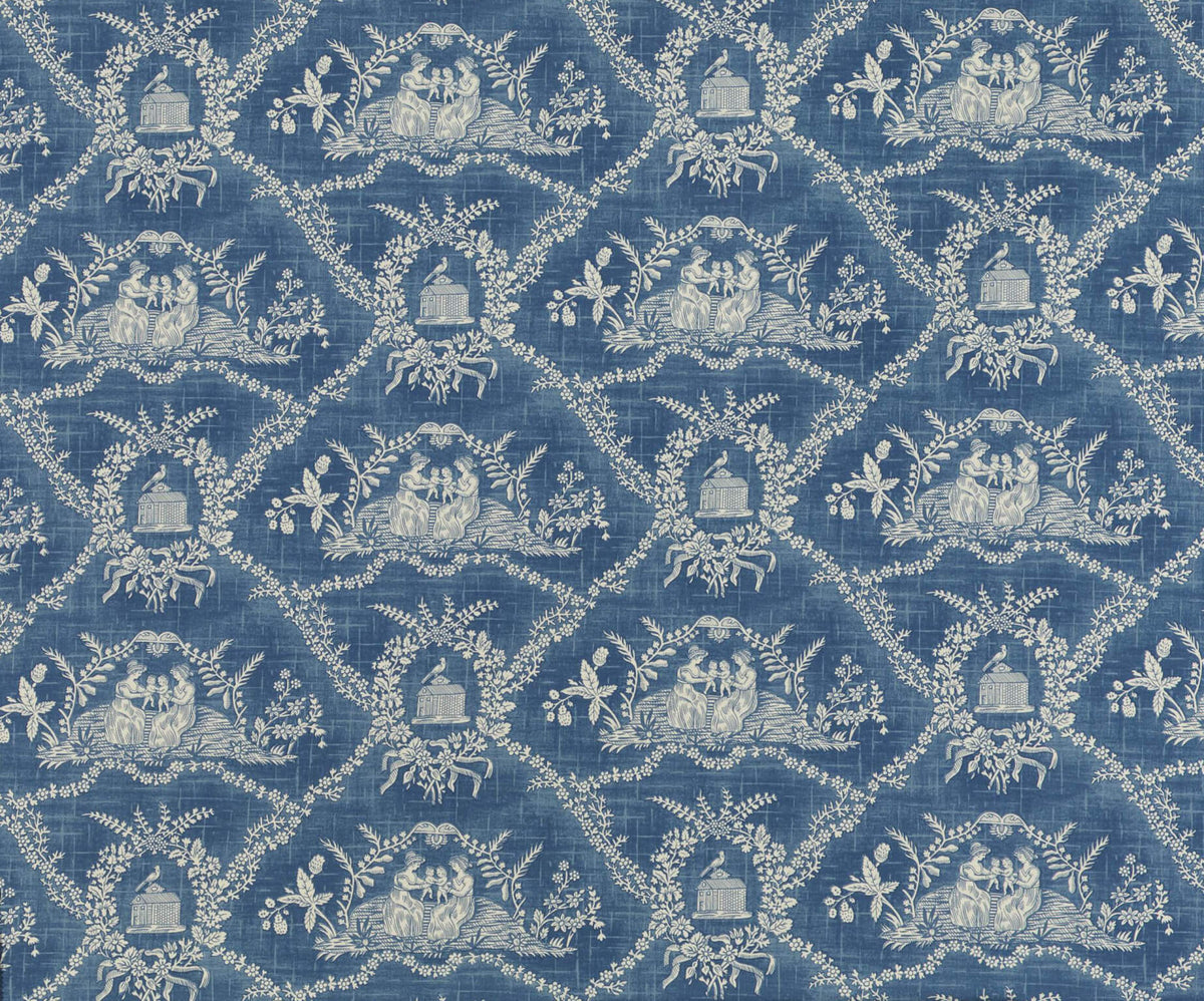 Crespieres Bleu ancien — Pierre Frey tyg