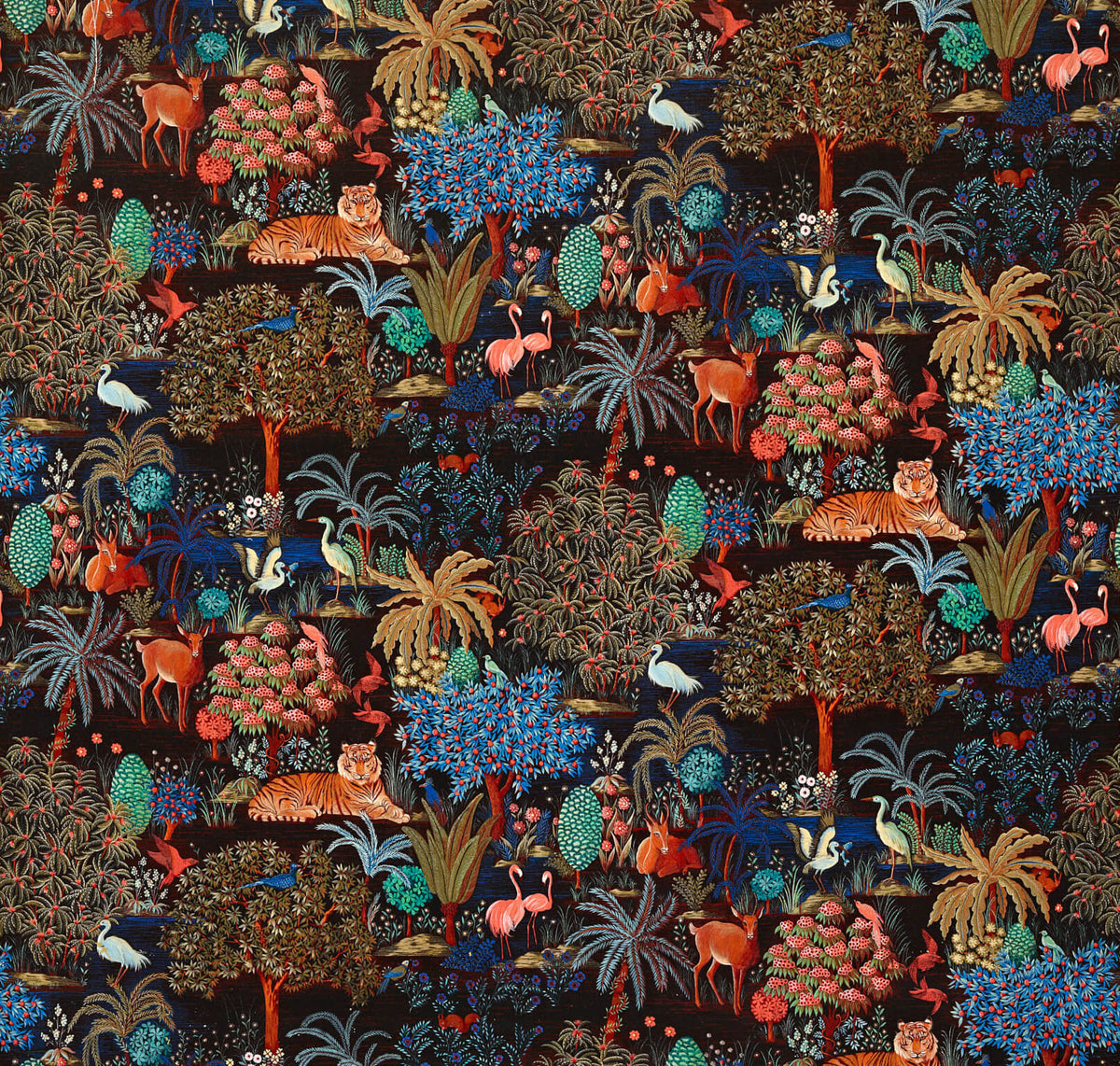 Le Jardin du Palais Velours Nuit — Pierre Frey stof