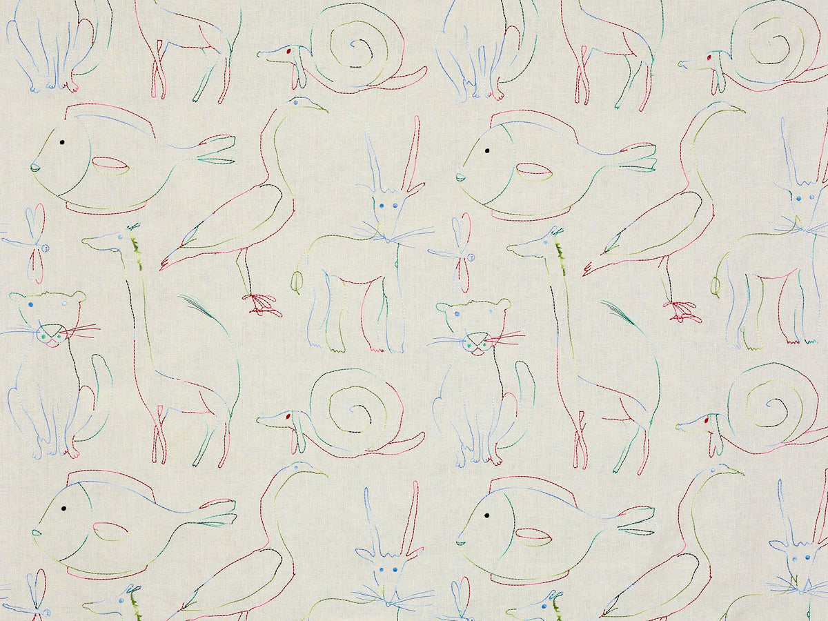 Bestiaire Enchante Multicolore — Pierre Frey fabric