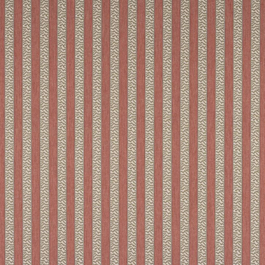 Tilney Stripe Tomato/Olive — Colefax & Fowler tyg
