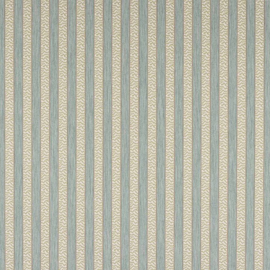 Tilney Stripe Aqua/Leaf — Colefax & Fowler tyg
