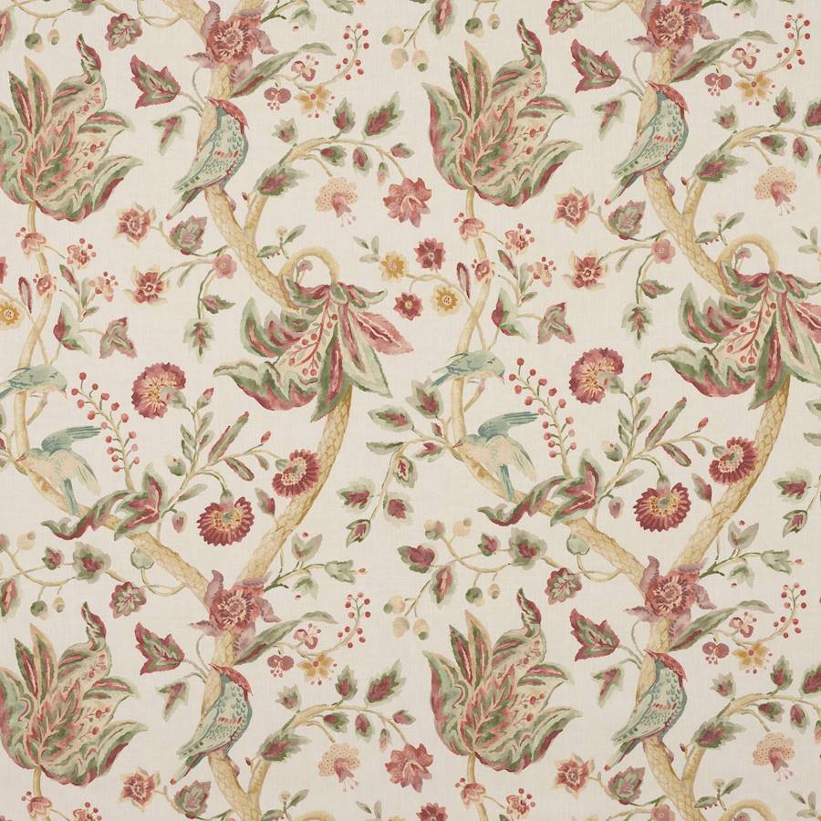 Durlston Red/Green — Colefax & Fowler tyg