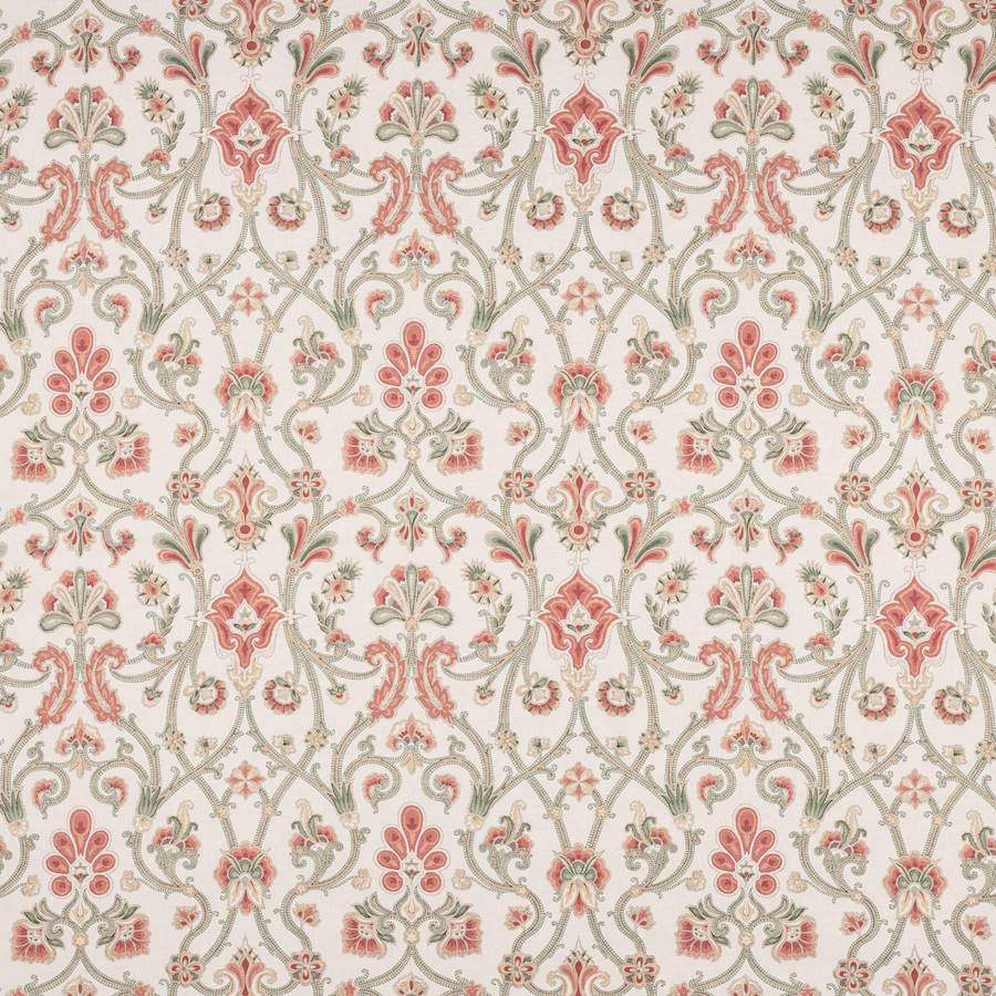 Furley Pink/Green — Colefax & Fowler tyg