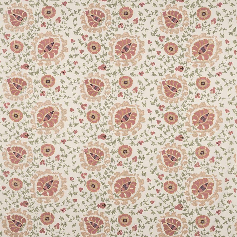 Hailsham Old Pink/Green — Colefax & Fowler tyg