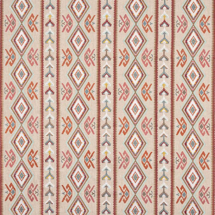 Castille Red/Sand — Colefax & Fowler tyg