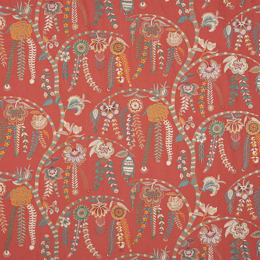 Alvita Red — Colefax & Fowler tyg