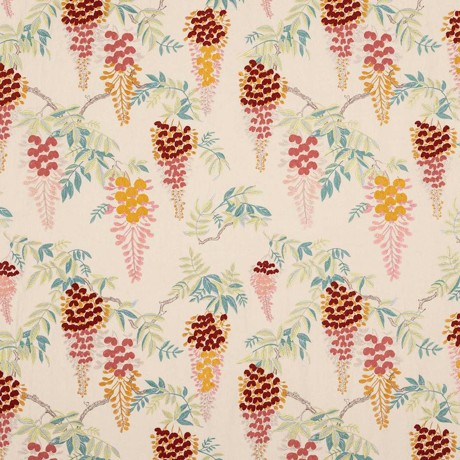 Heatherley Red/Green — Colefax & Fowler tyg
