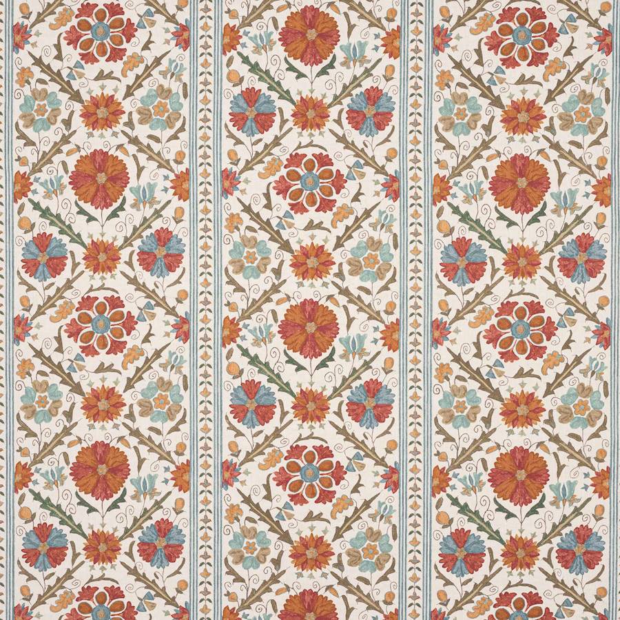 Tamarind Tomato/Olive — Colefax & Fowler tyg