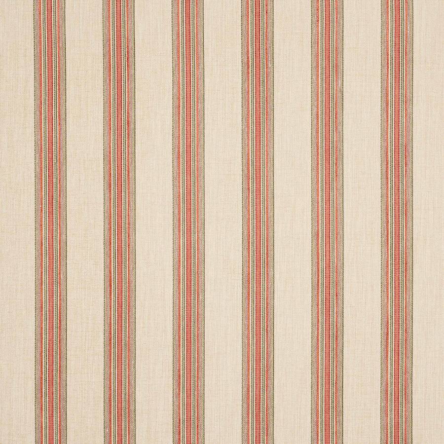 Gilbert Stripe Red/Green — Colefax & Fowler tyg