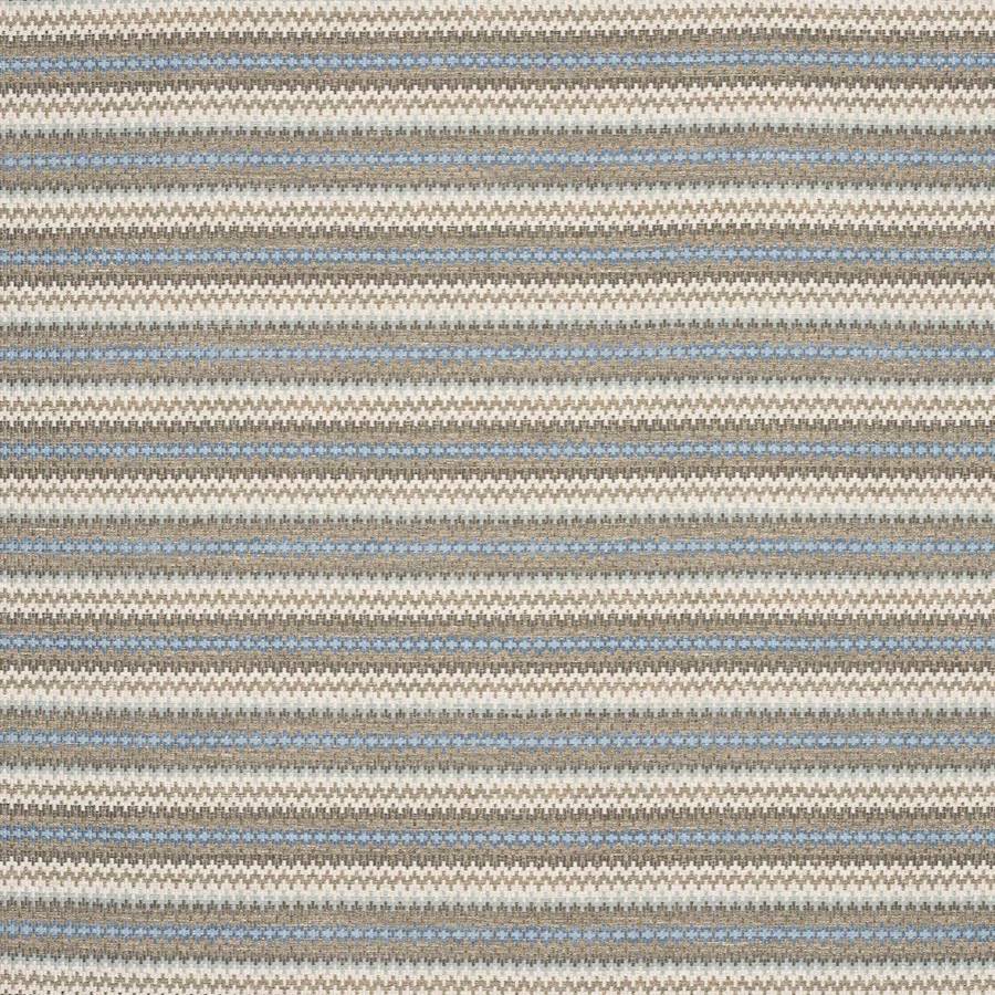 Radcot Stripe Blue/Stone — Colefax & Fowler tyg